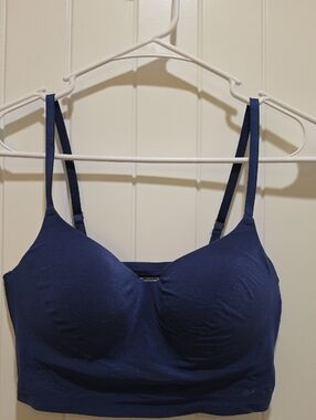 PINK Victoria's Secret Navy Blue Padded Bralette Size Medium